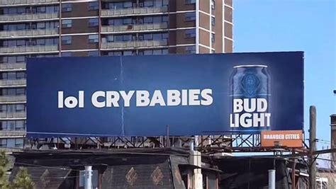 Bud Light did not call its critics ‘crybabies’ on a billboard